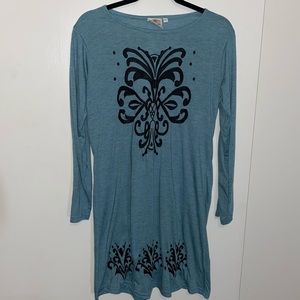 5 for $15 🥳 teal long sleeve light dress